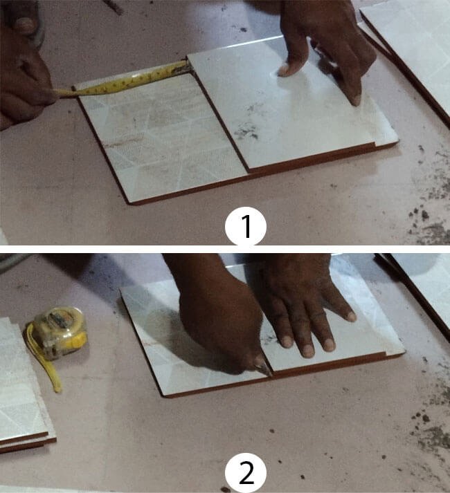 How to cut porcelain and ceramic tile without chipping? Use 6 simple methods 4 Cut glass, porcelain or ceramic tile with a Diamond Tile Cutter Pen